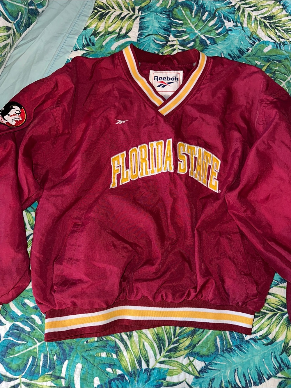 Vintage Reebok Maroon & Gold Florida State Pullover FSU XS